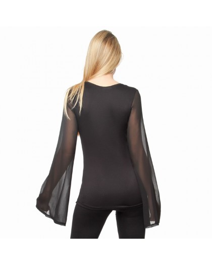 Woman’s Top Carolyn Solid Black 2