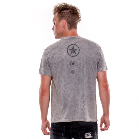 AEA Man's T-shirts   Rebel Rocker Vintage Grey Perla