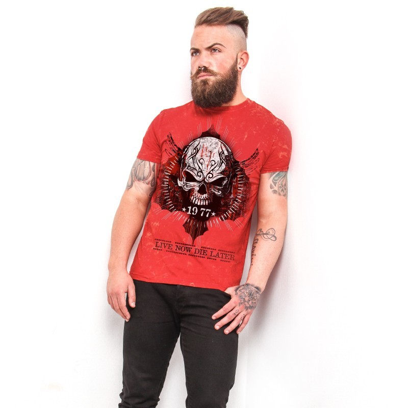 AEA  Man's t-shirt” Verminator” vintage   Furious Red