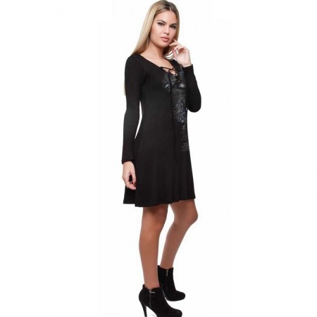 AEA Woman's Dress  Aibar  "The Uninvicted" Guest Solid Black