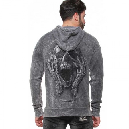 AEA Man Hoodie "The Scream” Vintage Super Marlite