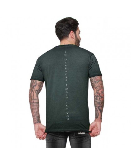 AEA Man t-shirt  “Remains" Oil Dye Green 2