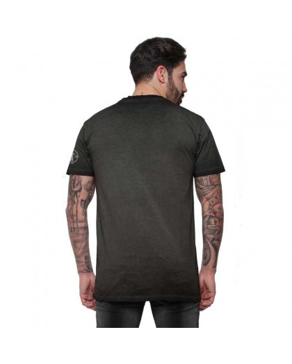 AEA Man t-shirt  “Scourge Of Atlantis" Oil Dye Anthracite 2