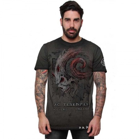 AEA Man t-shirt  “Scourge Of Atlantis" Oil Dye Anthracite