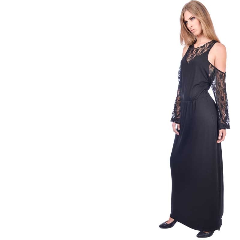 OV Woman's Dress JOJO Solid Black OV Woman's Dress JOJO Solid Black