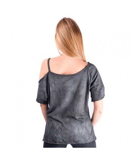 AEA Woman's Top Nicole  Eye for Eye batik Grey 2