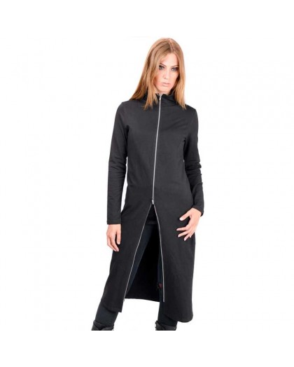 AEA Woman's Zip Cardigan Luna Solid Black