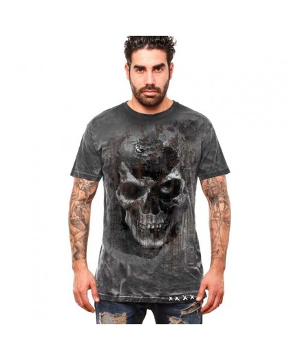 AEA Man t-shirt  “Pole Axed” Spray Wash Black