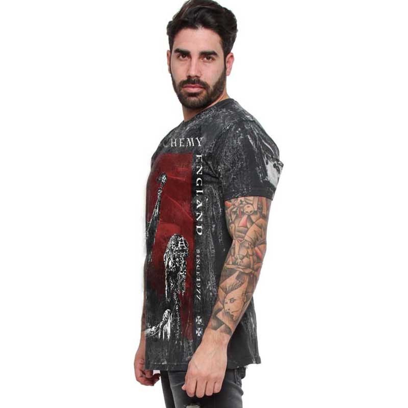 AEA Man's T-shirts "Mercurial Lament" Cracked Black grey AEA Man's T-shirts "Mercurial Lament" Cracked Black grey