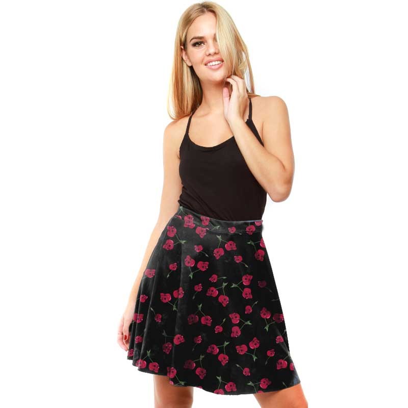 AEA Woman's Skirt Ronda "Deathly Cherries" Sublima
