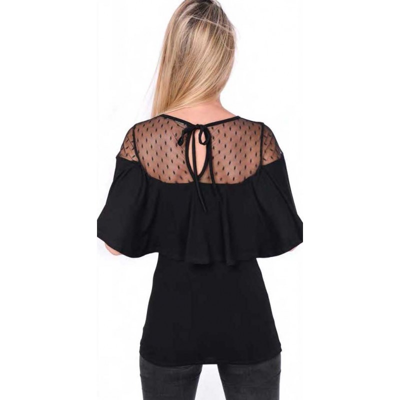 OVG Woman's Top Geo Black OVG Woman's Top Geo Black