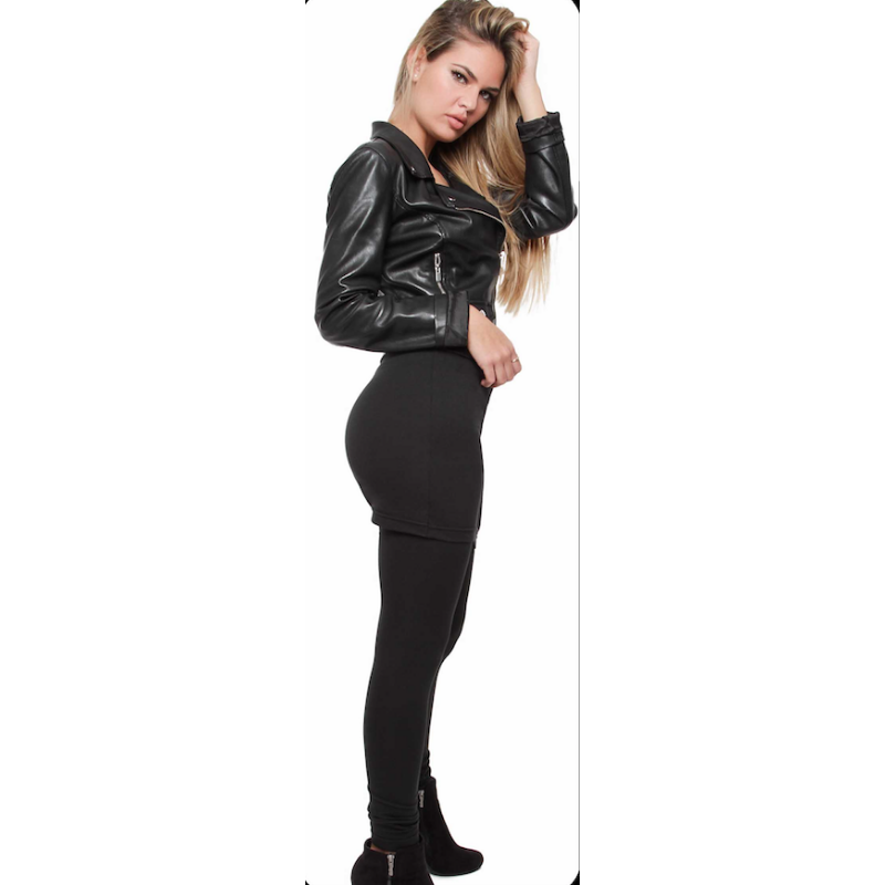 OVG Woman's Leggings-Skirt Vicenza black