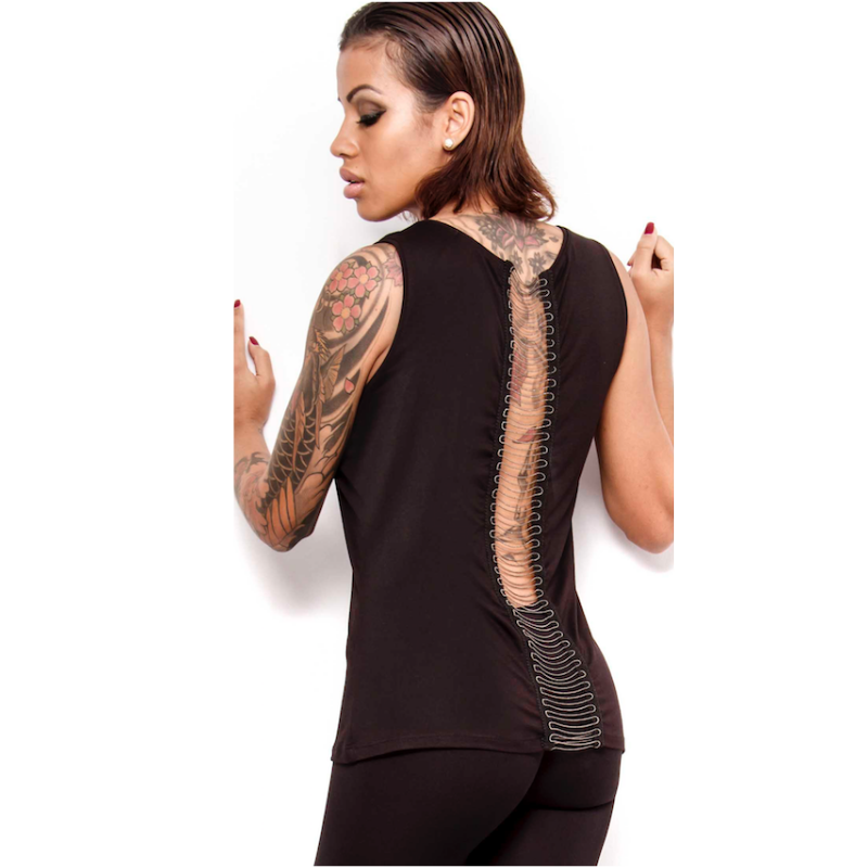 OVG Woman´s Top Tarifa solid black