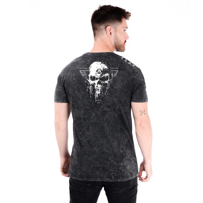 AEA Man t-shirt  “Mortis Capitas” Vintage Marlite Black