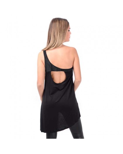 AEA Woman's Top Avignon  Bleeding Rose Solid Black 2