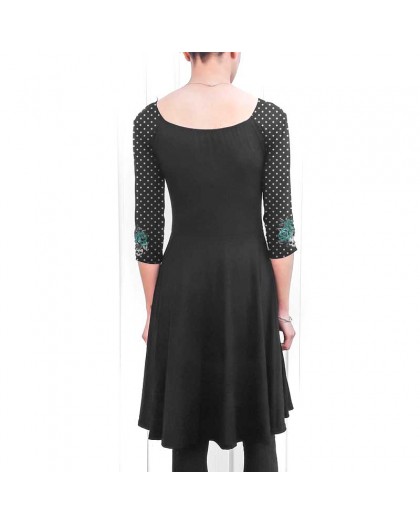 Girl Dress, Alchemy England, Decadence Fruit Solid Black 2
