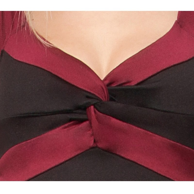 OVG Woman’s top VIENNETTA BLACK/BURDEOS OVG Woman’s top VIENNETTA BLACK/BURDEOS