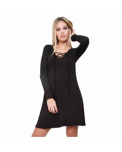 OVG Woman's DRESS  AIBAR black