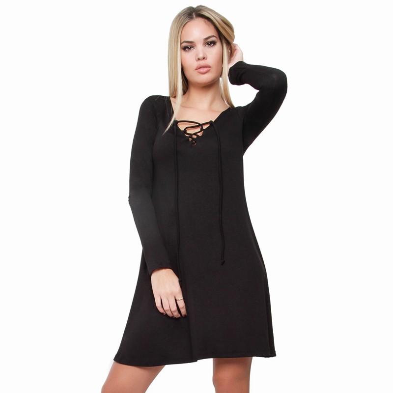 OVG Woman's DRESS  AIBAR black