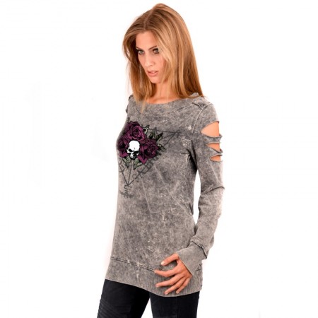 AEA Woman's Sweat-shirt Custom  Anima Roses  Super Marlite